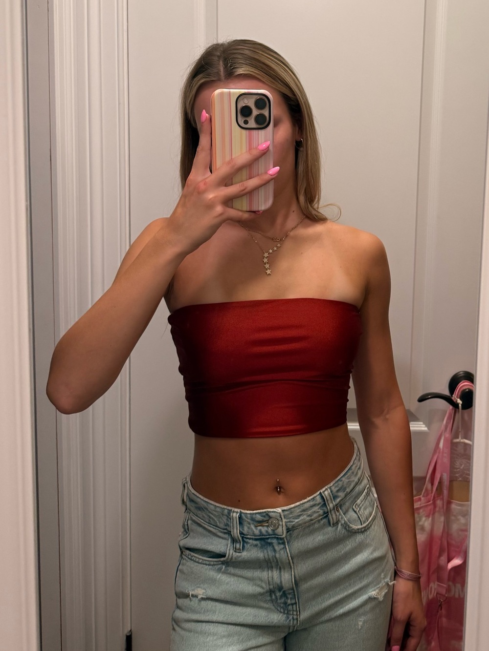 Altar’d State White Strapless Bandeau Tube Top